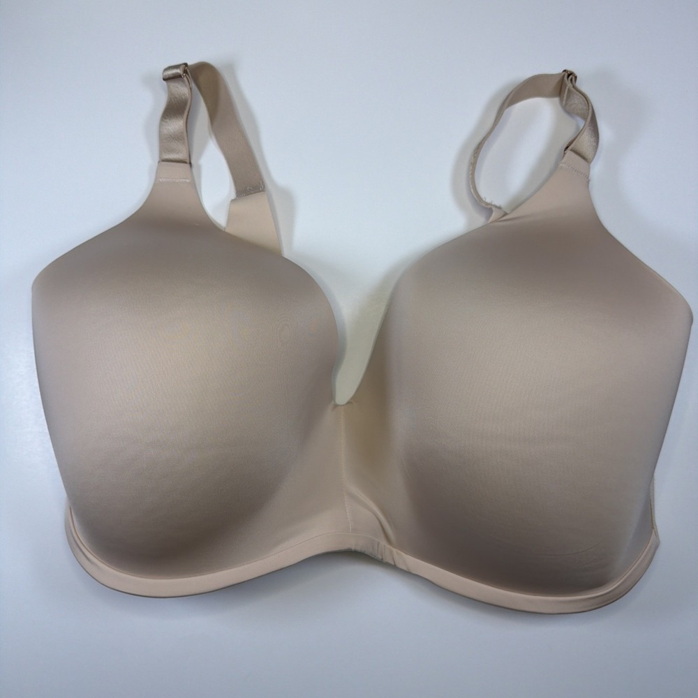 Soma 38G Bra Tan Beige Vanishing 360 Wireless Back Closure Stretch Womens